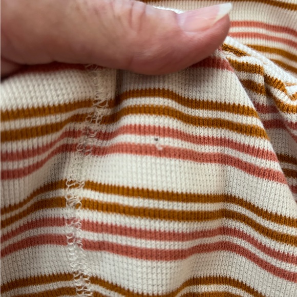 Madewell honeycomb cotton pajama/ lounge stripe pants. Size small - Picture 10 of 11